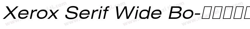 Xerox Serif Wide Bo字体转换